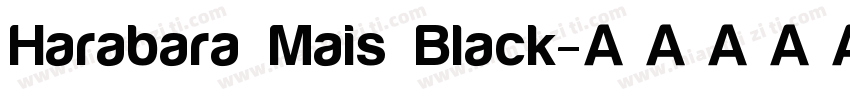 Harabara Mais Black字体转换